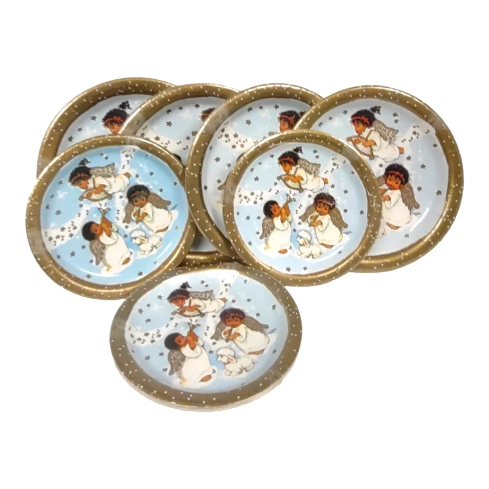 Ethnic Angel Party Creations Plates Bundle